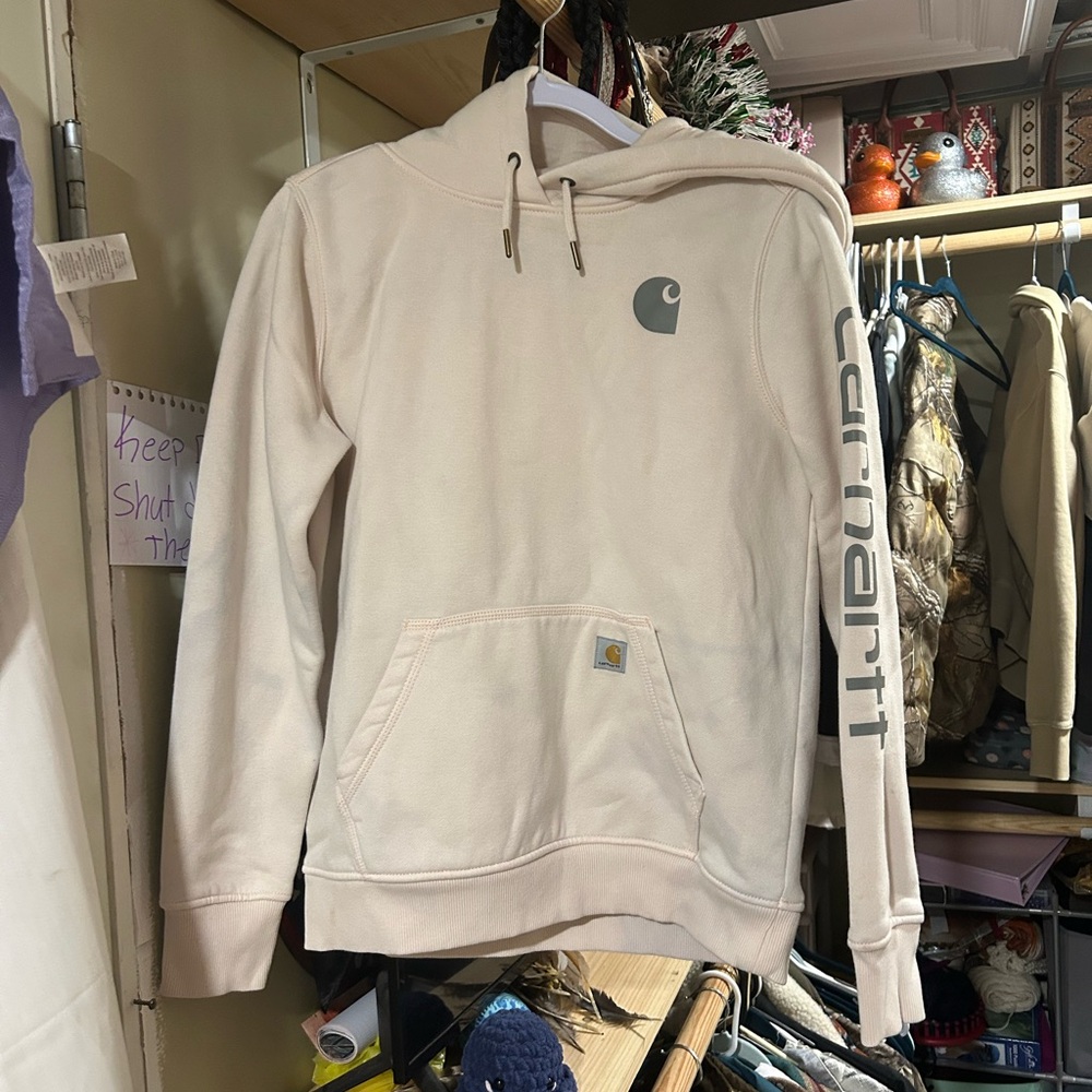 Carhartt Beige Relaxed Fit Hoodie
